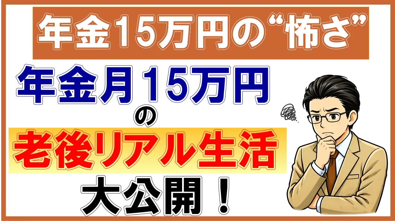 年金15万円の“老後リアル生活”を公開｜年金15万円の“本当の怖さ”